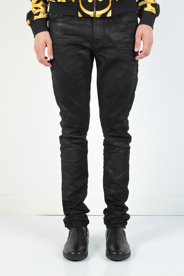 ysl waxed denim